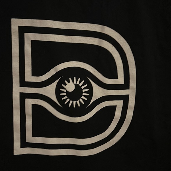 Port and Company Black and White L Shirt - Picture 3 of 8